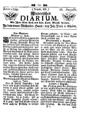 Wiener Zeitung 17390826 Seite: 1