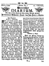 Wiener Zeitung 17391017 Seite: 1