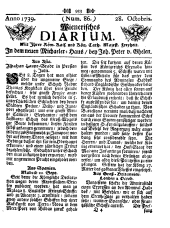 Wiener Zeitung 17391028 Seite: 1