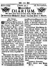 Wiener Zeitung 17391128 Seite: 1