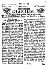 Wiener Zeitung 17391226 Seite: 1