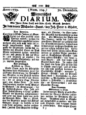 Wiener Zeitung 17391230 Seite: 1