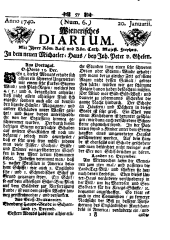 Wiener Zeitung 17400120 Seite: 1