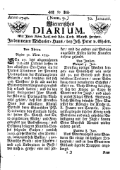 Wiener Zeitung 17400130 Seite: 1