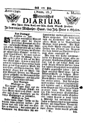 Wiener Zeitung 17400302 Seite: 1