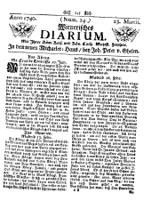 Wiener Zeitung 17400323 Seite: 1