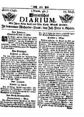 Wiener Zeitung 17400525 Seite: 1