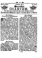 Wiener Zeitung 17400608 Seite: 1