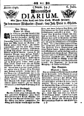 Wiener Zeitung 17400706 Seite: 1