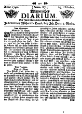 Wiener Zeitung 17401029 Seite: 1