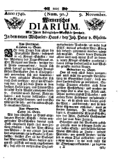 Wiener Zeitung 17401109 Seite: 1