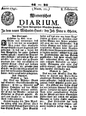 Wiener Zeitung 17410208 Seite: 1