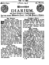 Wiener Zeitung 17410325 Seite: 1