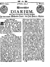Wiener Zeitung 17410503 Seite: 1
