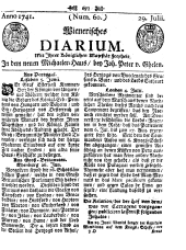 Wiener Zeitung 17410729 Seite: 1