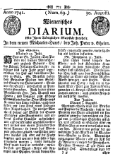 Wiener Zeitung 17410830 Seite: 1