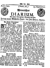 Wiener Zeitung 17410923 Seite: 1