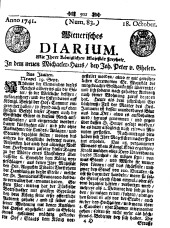 Wiener Zeitung 17411018 Seite: 1