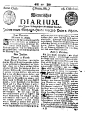 Wiener Zeitung 17411028 Seite: 1