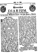 Wiener Zeitung 17420711 Seite: 1