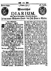 Wiener Zeitung 17420718 Seite: 1