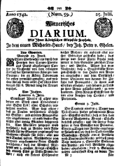 Wiener Zeitung 17420725 Seite: 1