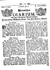 Wiener Zeitung 17421208 Seite: 1