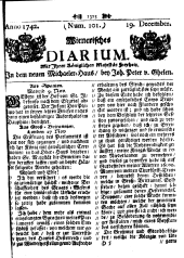 Wiener Zeitung 17421219 Seite: 1