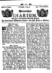 Wiener Zeitung 17421229 Seite: 1