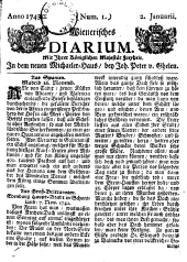 Wiener Zeitung 17430102 Seite: 1