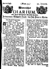 Wiener Zeitung 17430130 Seite: 1