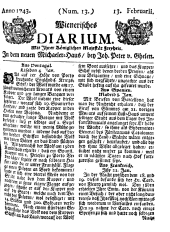 Wiener Zeitung 17430213 Seite: 1