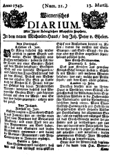 Wiener Zeitung 17430313 Seite: 1