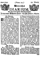 Wiener Zeitung 17430323 Seite: 1