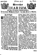 Wiener Zeitung 17430529 Seite: 1