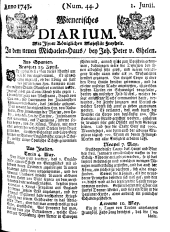 Wiener Zeitung 17430601 Seite: 1