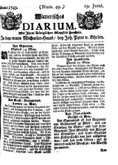 Wiener Zeitung 17430619 Seite: 1