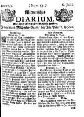 Wiener Zeitung 17430706 Seite: 1