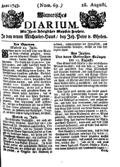 Wiener Zeitung 17430828 Seite: 1