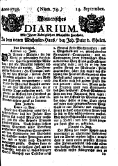 Wiener Zeitung 17430914 Seite: 1