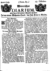 Wiener Zeitung 17431023 Seite: 1
