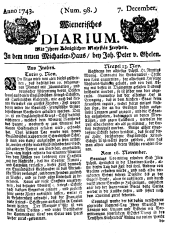 Wiener Zeitung 17431207 Seite: 1