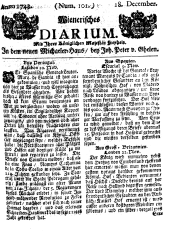 Wiener Zeitung 17431218 Seite: 1