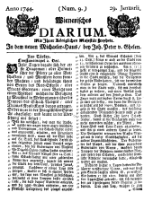 Wiener Zeitung 17440129 Seite: 1