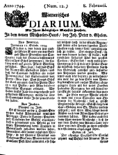 Wiener Zeitung 17440208 Seite: 1