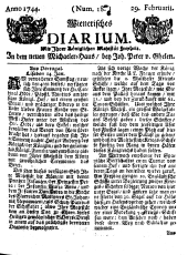 Wiener Zeitung 17440229 Seite: 1