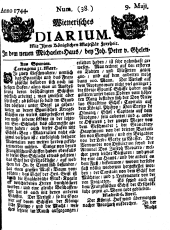 Wiener Zeitung 17440509 Seite: 1