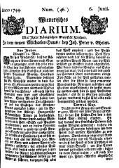 Wiener Zeitung 17440606 Seite: 1