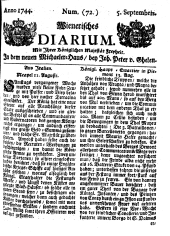 Wiener Zeitung 17440905 Seite: 1