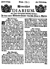 Wiener Zeitung 17441028 Seite: 1